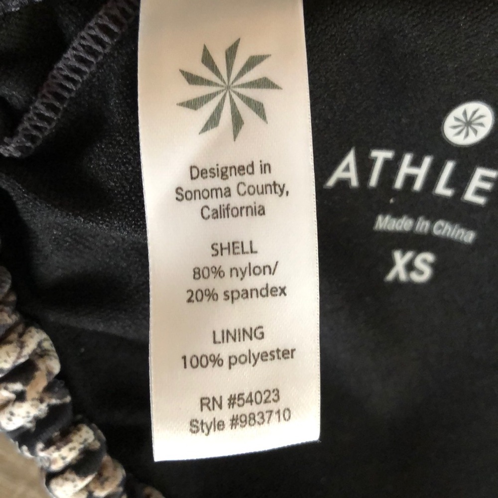 Athleta Boho Print Triangle String Bikini Top Xs - image 4